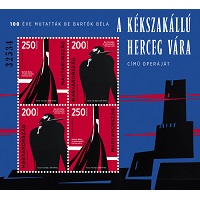 A képen a bartók béla: a kékszakállú herceg vára blokk látható