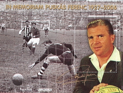 In memoriam Ferenc Puskás with printed signature (with serial number)