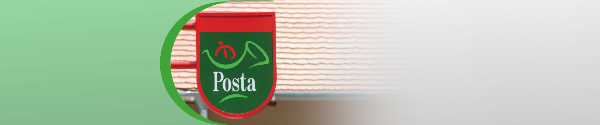 A képen egy Posta pajzs látható