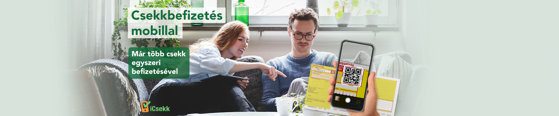 Csekkbefizetés mobillal. Már több csekk egyszeri befizetésével